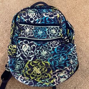 Vera Bradley blue green backpack